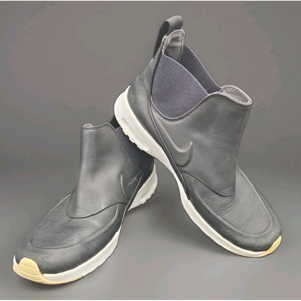 Nike Air Max Thea Mid Black Sail Leather Boot Sneaker Women's Size 10 859550-001